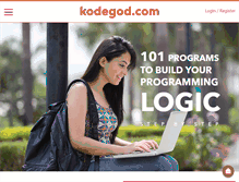 Tablet Screenshot of kodegod.com